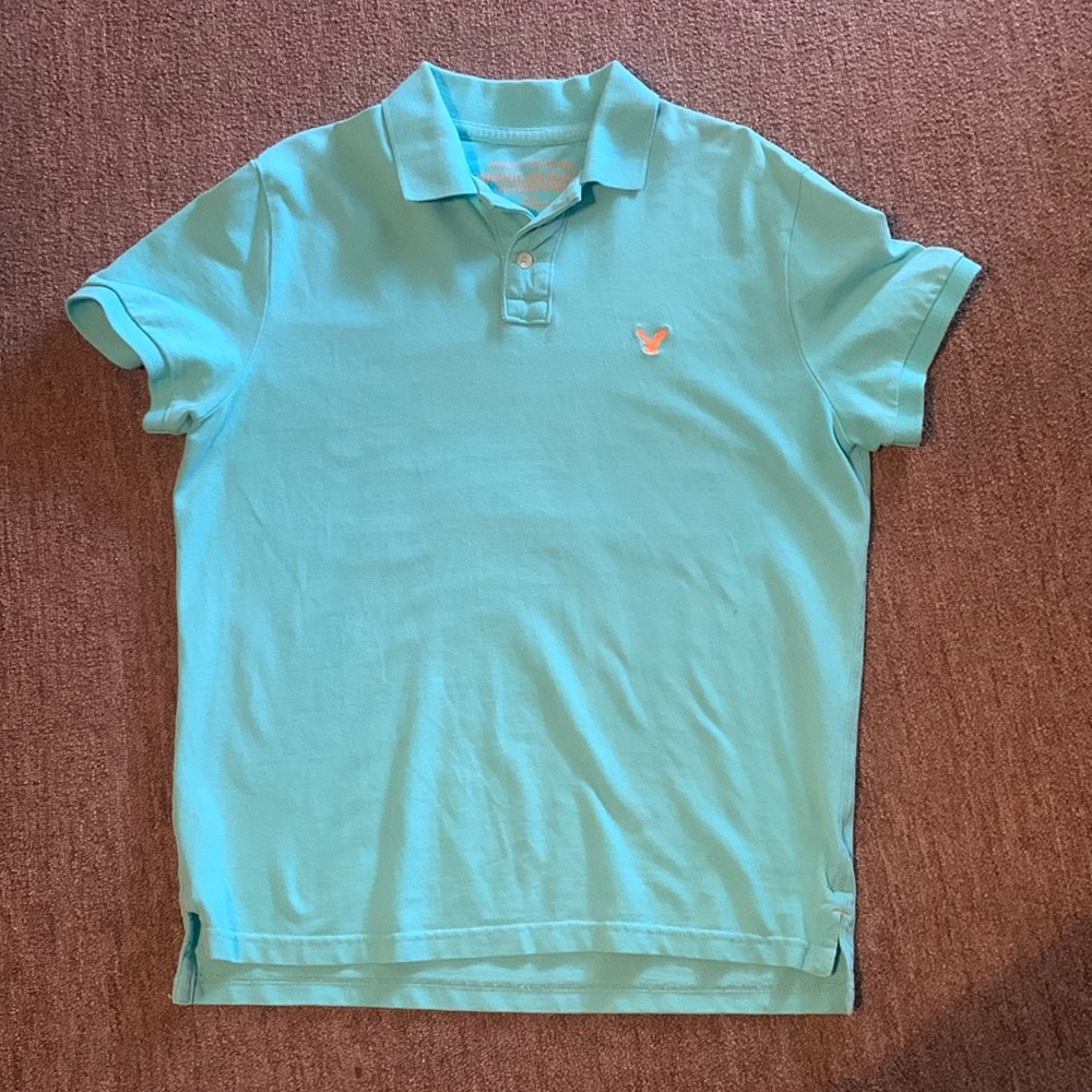 American Eagle Outfitters collar shirt Turquoise